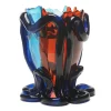 Indian Summer Vase Extra Colour - Clear Blue, Dark Ruby, Blue