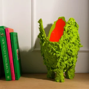 Lava Vase - Matt Lime And Matt Orange