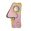 Look At Me Mirror - Clear Antique Pink, Matt Aubergine, Fluo Yellow