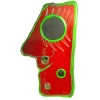 Look At Me Mirror - Clear Red, Matt Lime, Bronze