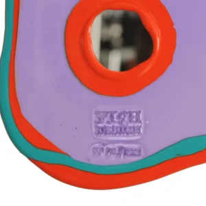 Look At Me Mirror - Clear Lilac, Matt Turquoise And Matt Orange