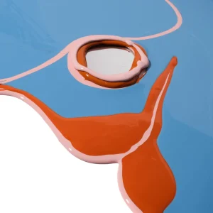 Look At Me Mirror - Matt Blue, Pumpkin, Salmon
