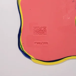 Look At Me Mirror - Matt Dark Salmon, Clear Blue And Matt Lemon