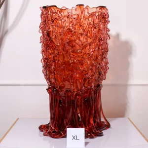 Medusa Vase - Clear Antique Pink