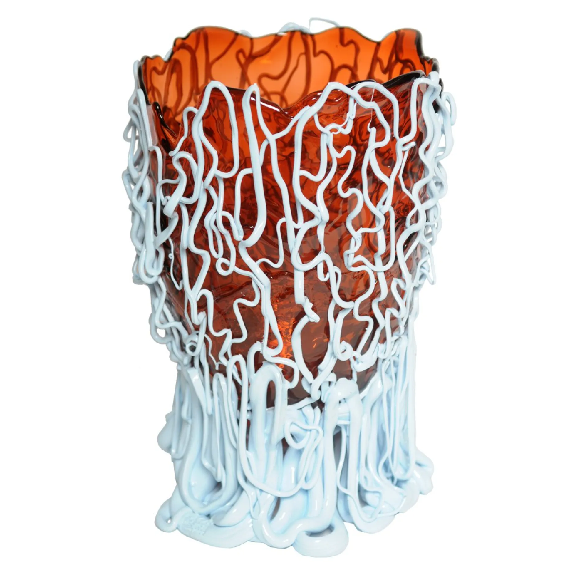 medusa_vase__clear_dark_r_0.webp Medusa Vase - Clear Dark Ruby And Matt Pastel Blue