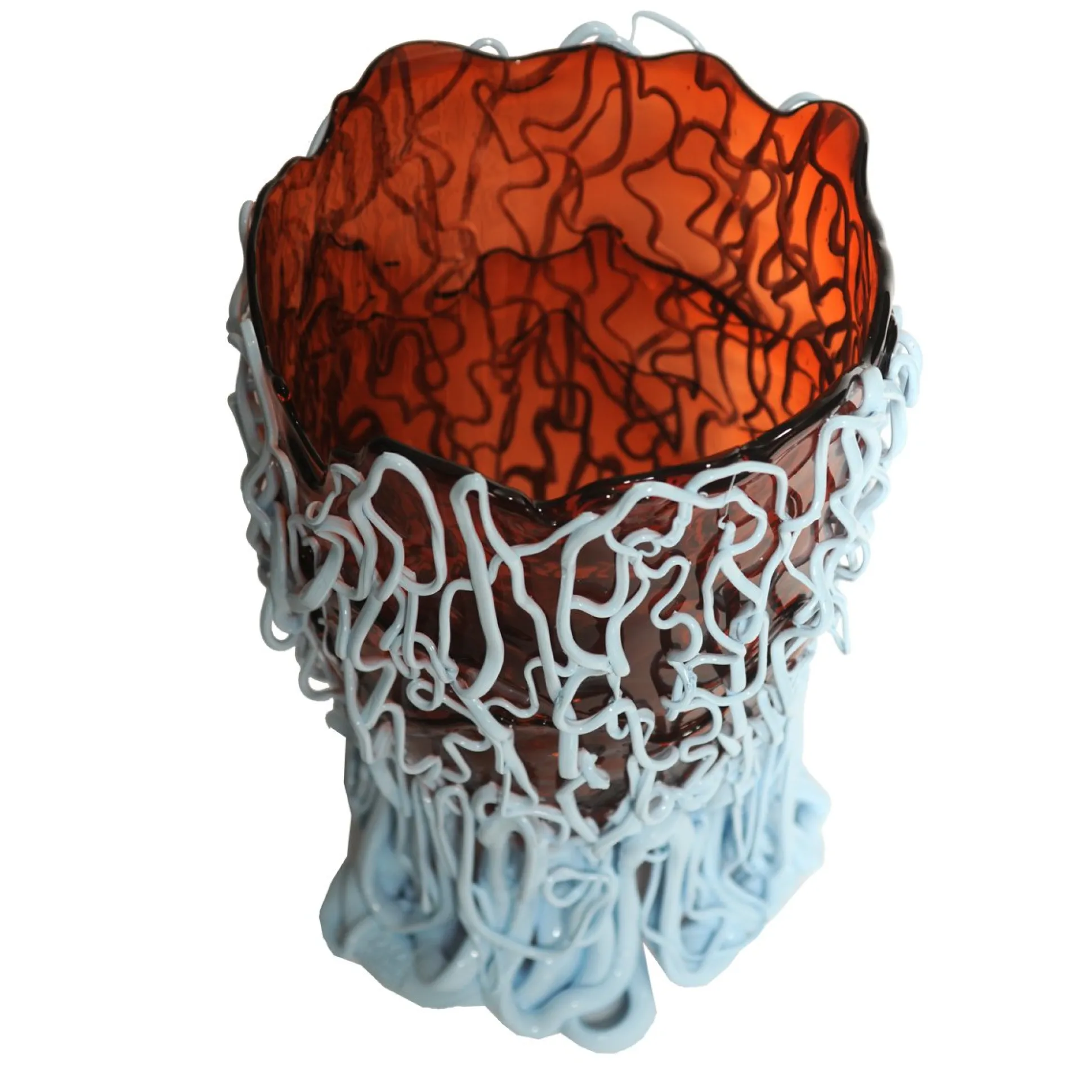 medusa_vase__clear_dark_r_2.webp Medusa Vase - Clear Dark Ruby And Matt Pastel Blue