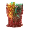 Medusa Vase - Clear Yellow, Green, Fuchsia