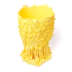 Medusa Vase - Matt Pastel Yellow
