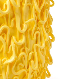 Medusa Vase - Matt Pastel Yellow