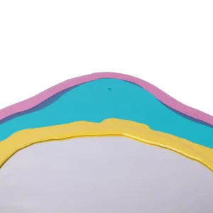Mirror - Clear Antique Pink, Turquoise, Pastel yellow