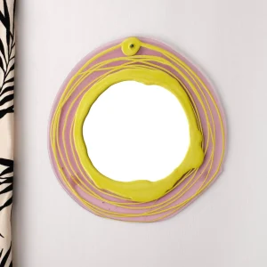 Mirror - Clear Antique Pink, Fluo Yellow