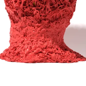 Moss Vase - Matt Sorbet And Fluo Yellow
