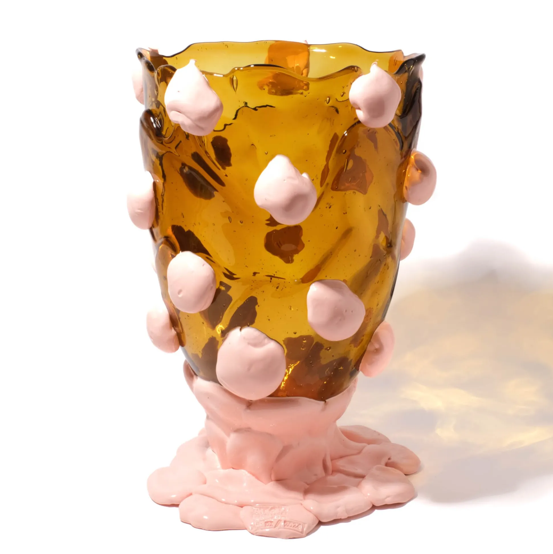 nugget_vase__amber_salmon_2.webp Nugget Vase - Amber, Salmon