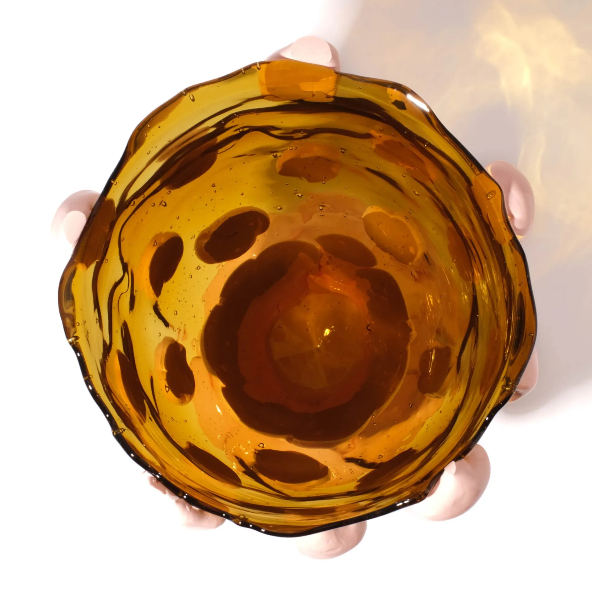 nugget_vase__amber_salmon_3.webp Nugget Vase - Amber, Salmon