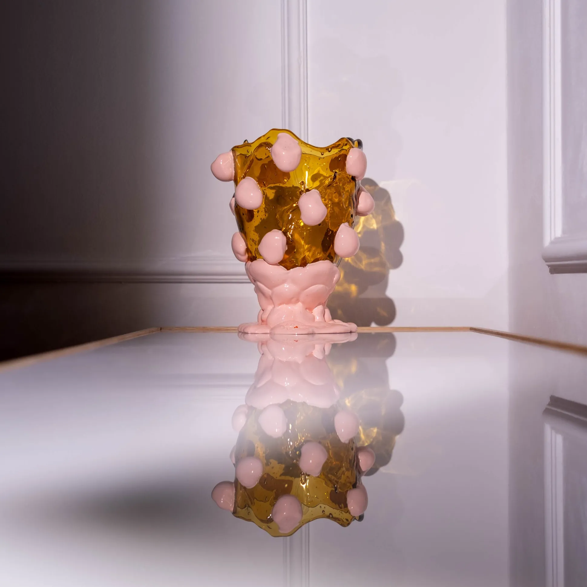 nugget_vase__amber_salmon_7.webp Nugget Vase - Amber, Salmon