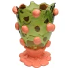 Nugget Vase - Bottle Green, Dark Salmon