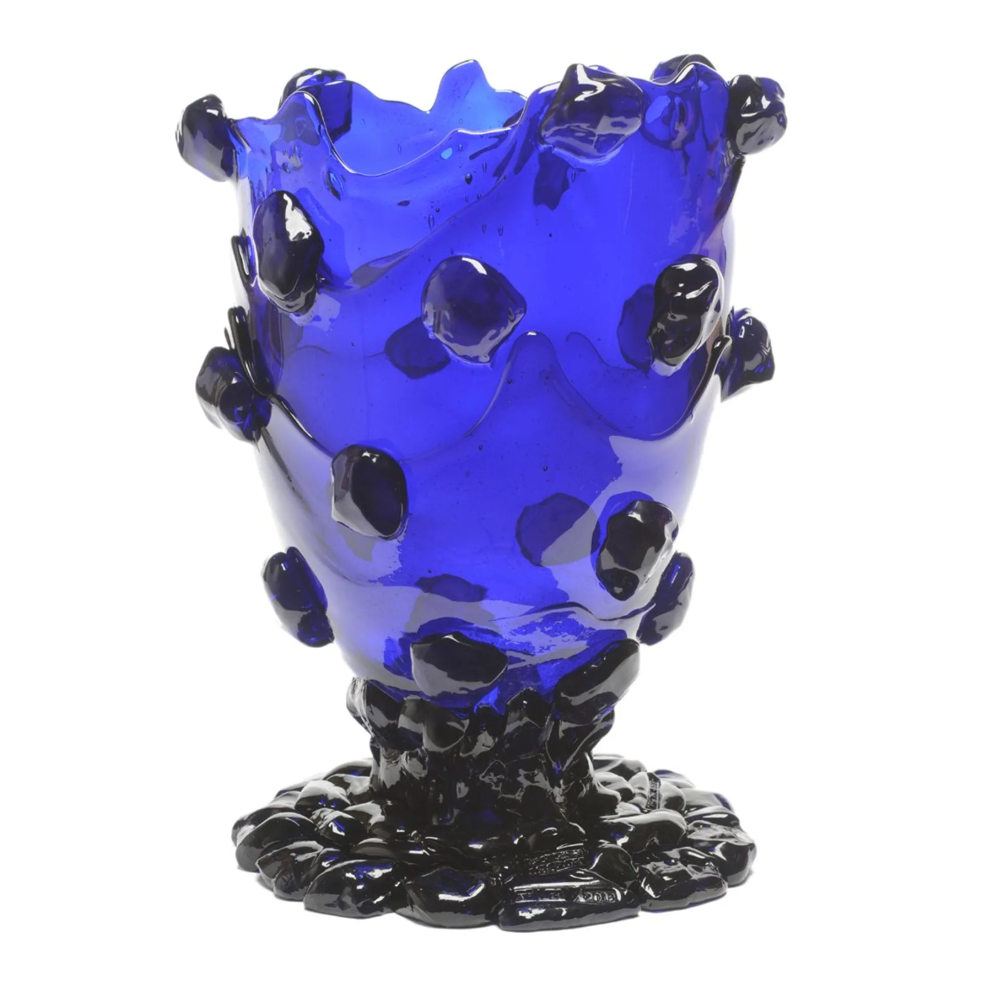 nugget_vase__clear_blue_0.webp Nugget Vase - Clear Blue