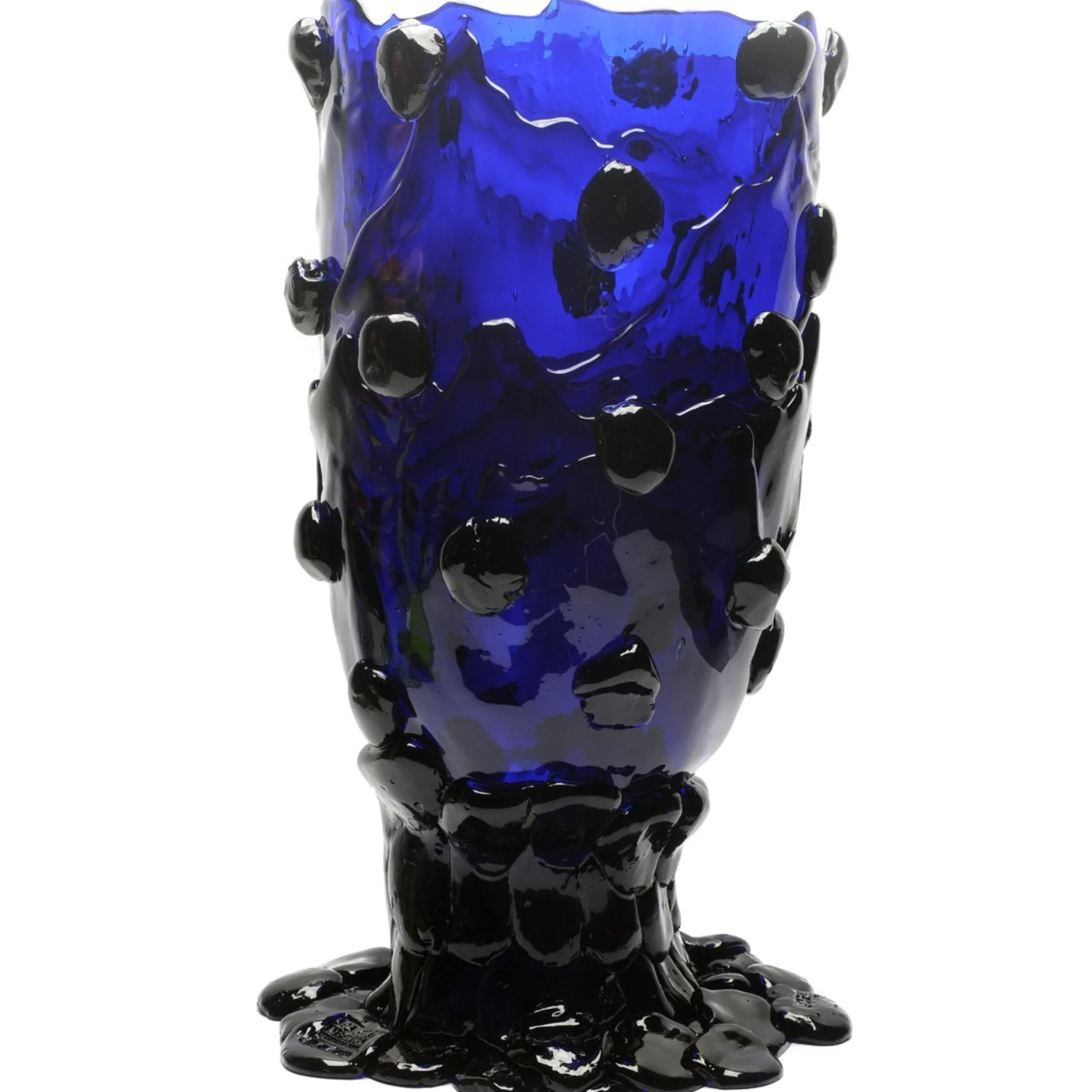 nugget_vase__clear_blue_10.webp Nugget Vase - Clear Blue