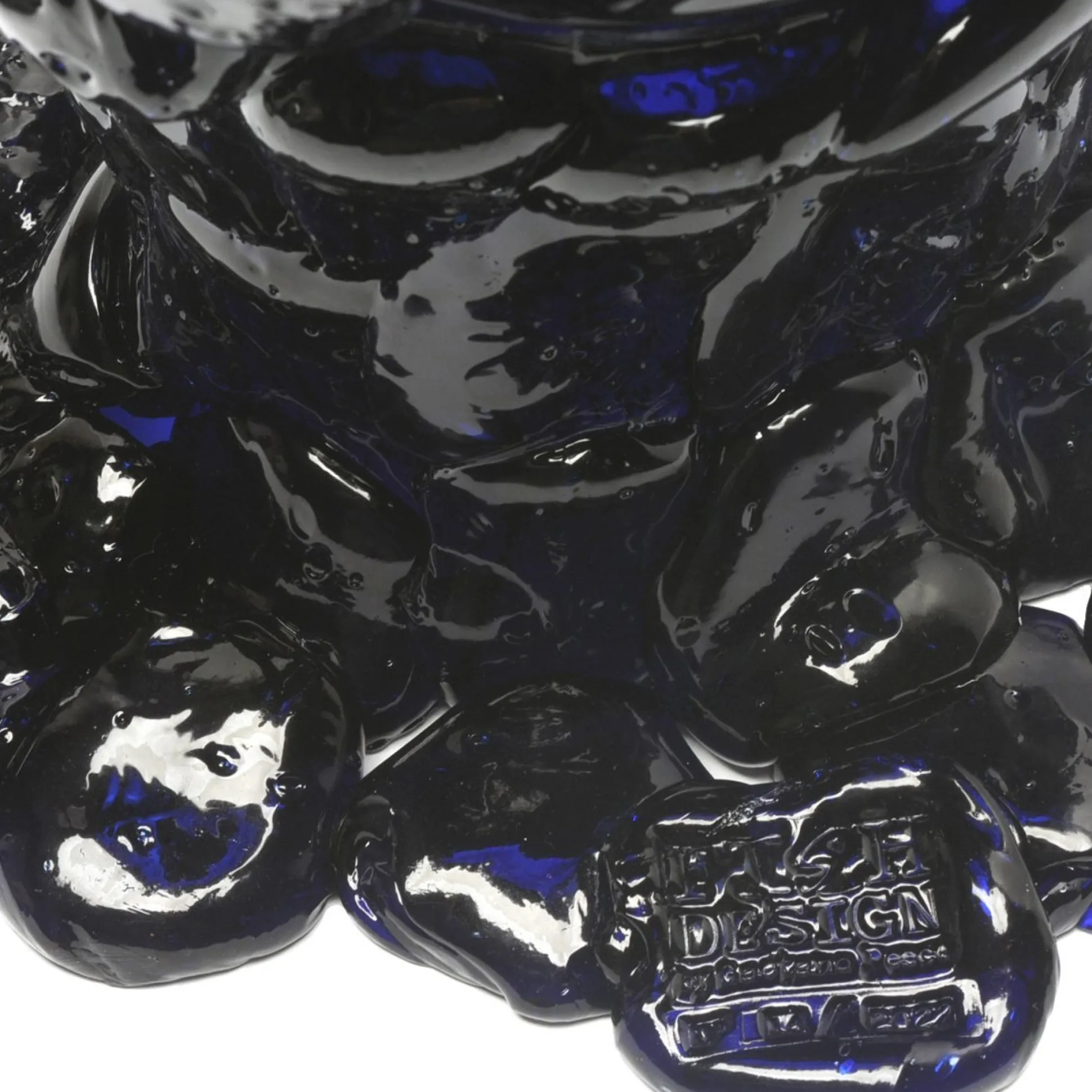 nugget_vase__clear_blue_7.webp Nugget Vase - Clear Blue