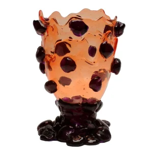 Nugget Vase - Clear Ruby, Purple