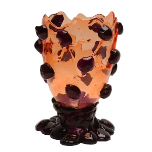 Nugget Vase - Clear Ruby, Purple
