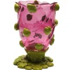 Nugget Vase - Light Fuchsia, Dust Green