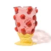 Nugget Vase Extra Colour - Light Fuchsia, Rusty Brown, Pastel Yellow