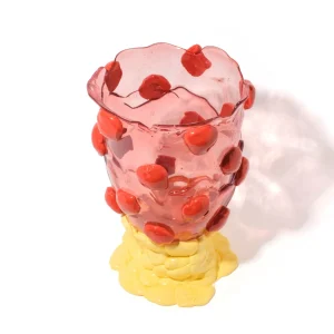 Nugget Vase Extra Colour - Light Fuchsia, Rusty Brown, Pastel Yellow
