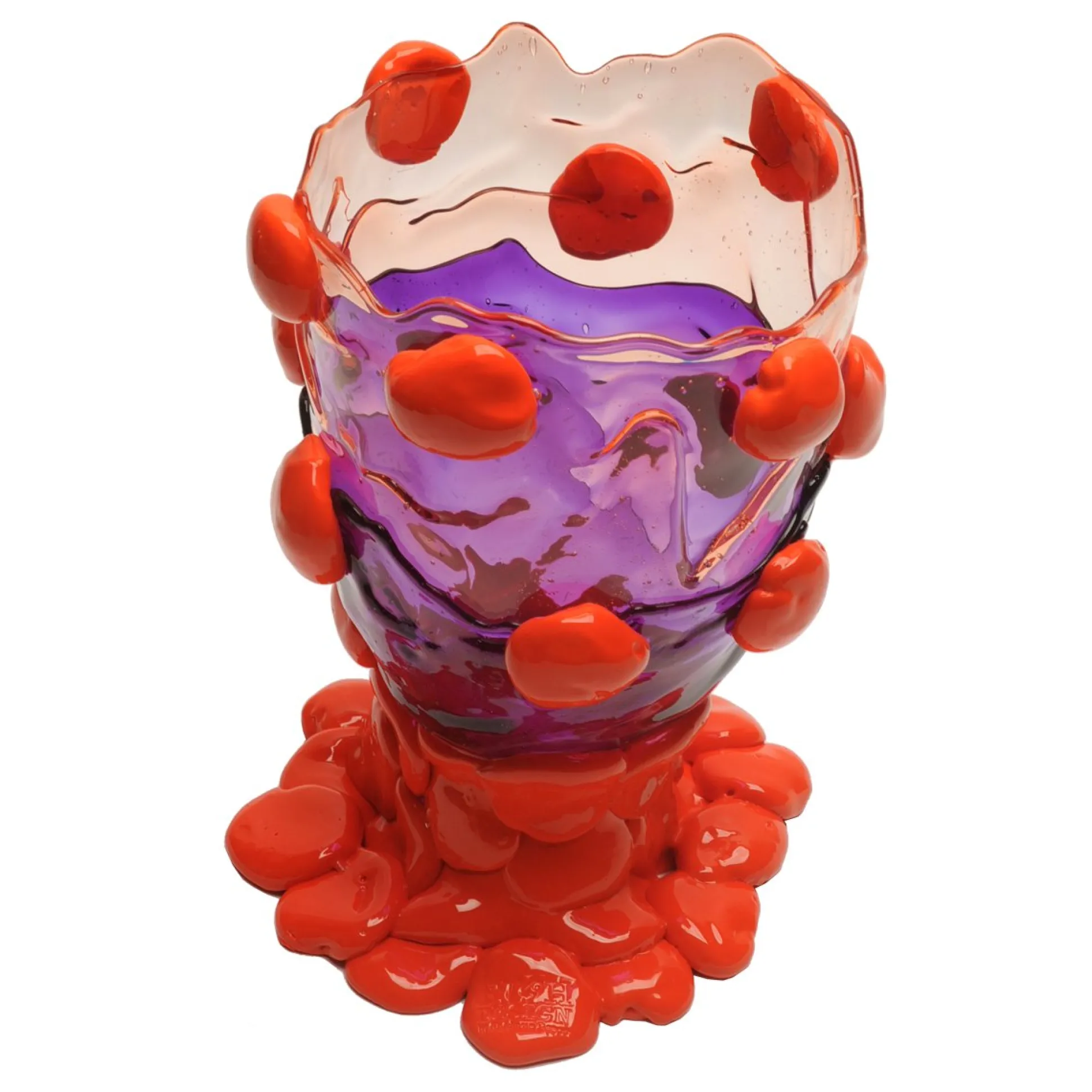 nugget_vase_extra_colour__6-3.webp Nugget Vase Extra Colour - Light Ruby, Purple, Orange