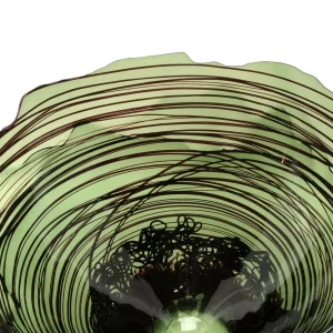 Ogiva Vase - Clear Bottle Green And Matt Aubergine