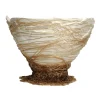 Ogiva Vase - Matt White And Clear