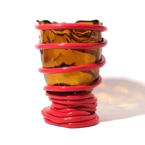 Pompitu I Vase - Amber, Coral