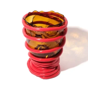 Pompitu I Vase - Amber, Coral
