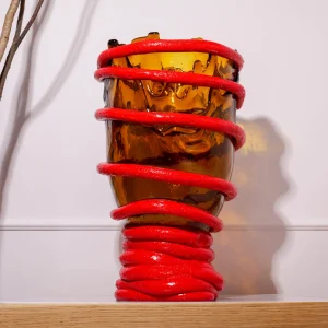 Pompitu I Vase - Amber, Coral