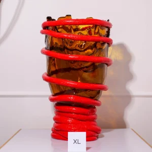 Pompitu I Vase - Amber, Coral