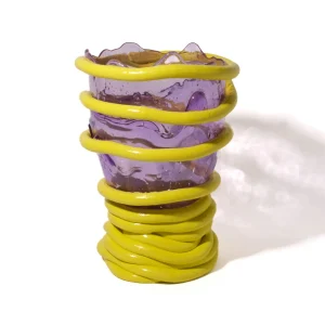 Pompitu I Vase - Lilac, Fluo Yellow