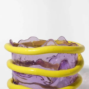 Pompitu I Vase - Lilac, Fluo Yellow