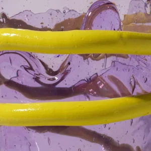 Pompitu I Vase - Lilac, Fluo Yellow