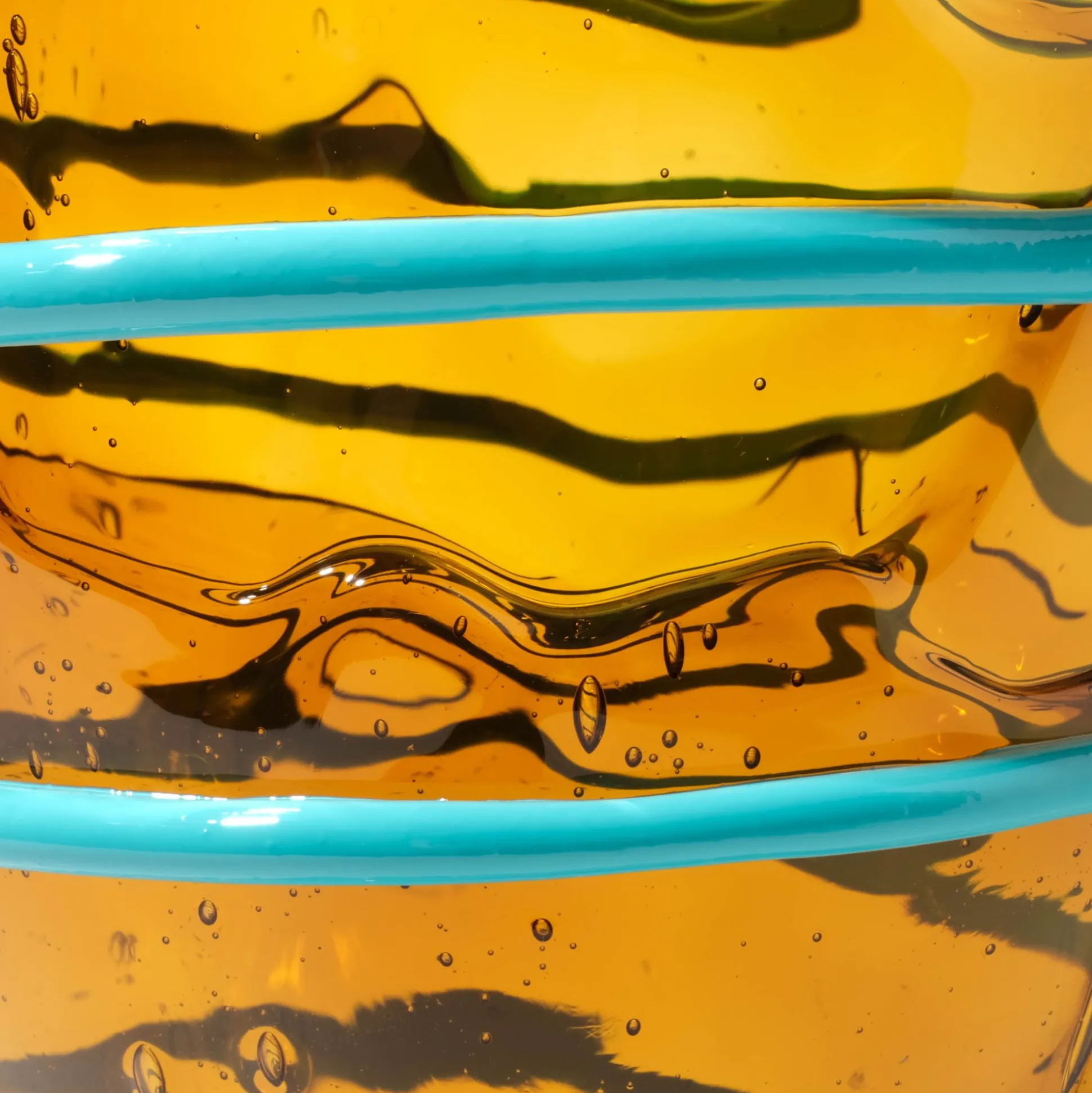 pompitu_ii_vase__clear_am_10.webp Pompitu II Vase - Clear Amber And Matt Turquoise