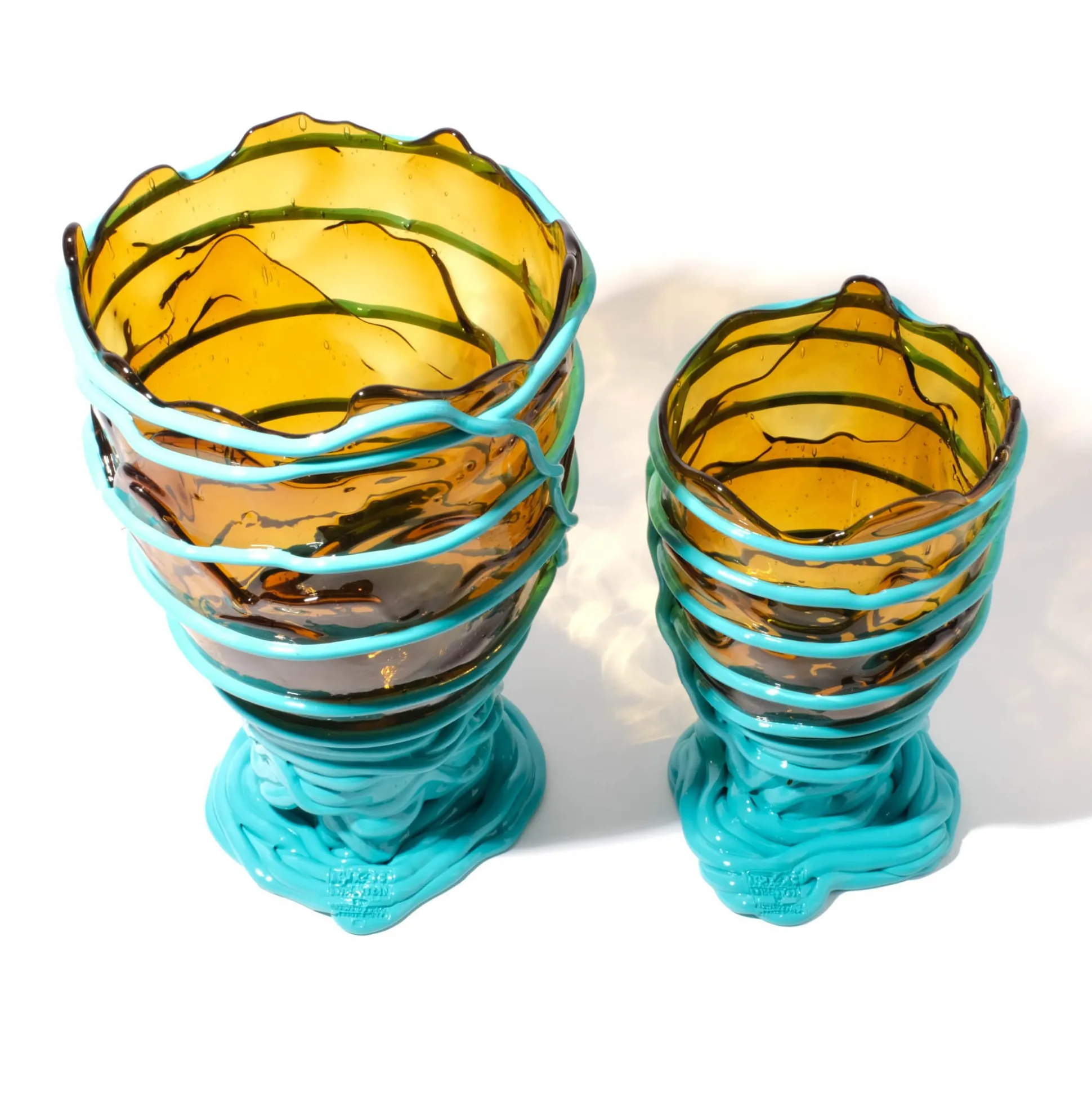 pompitu_ii_vase__clear_am_13.webp Pompitu II Vase - Clear Amber And Matt Turquoise