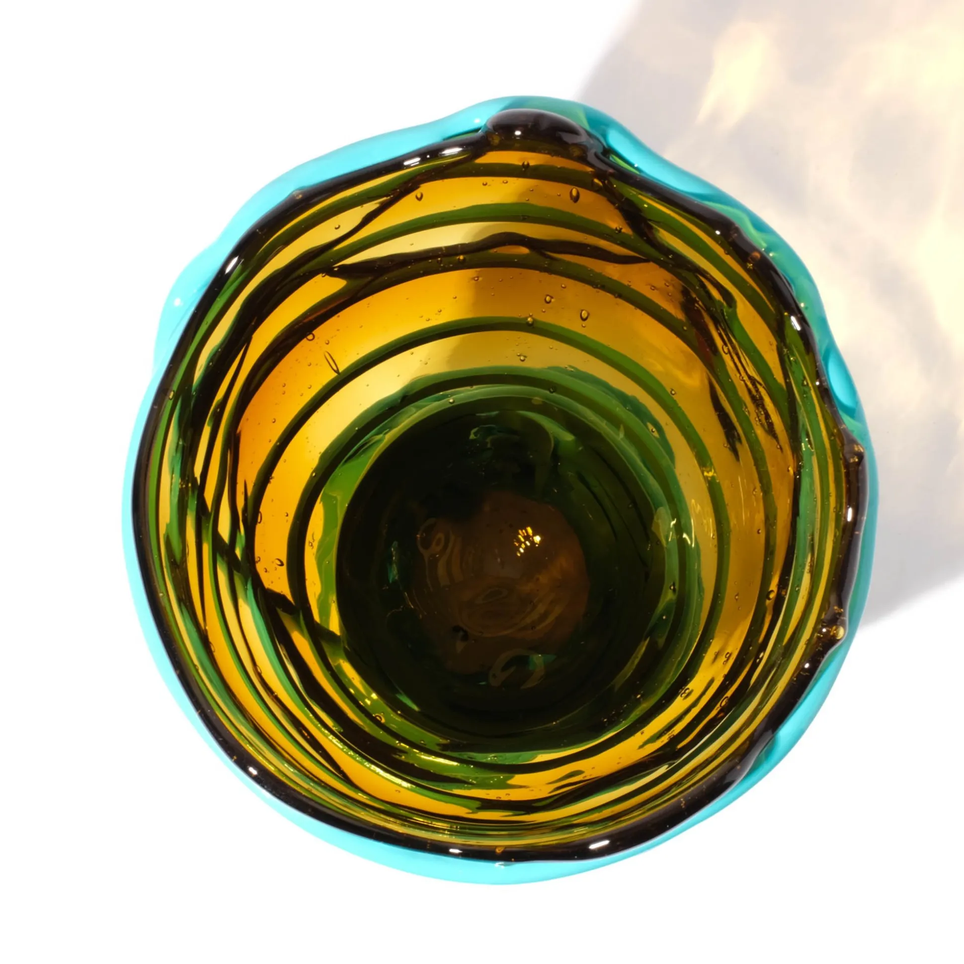 pompitu_ii_vase__clear_am_14.webp Pompitu II Vase - Clear Amber And Matt Turquoise