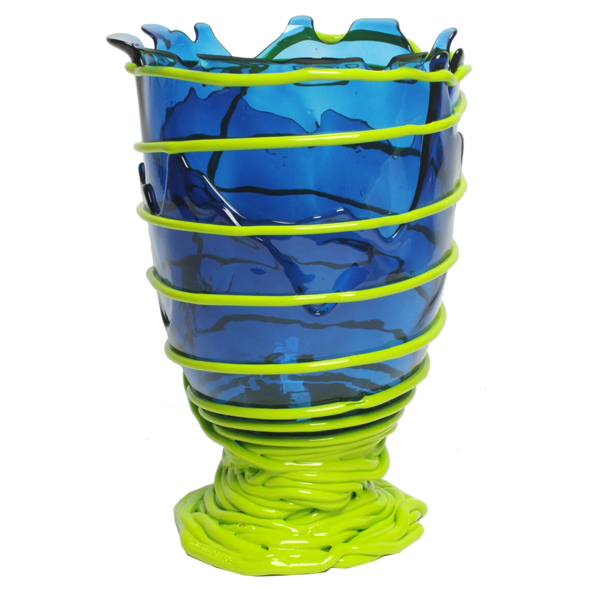 pompitu_ii_vase__clear_bl_0-1.webp Pompitu II Vase - Clear Blue, Matt Lime
