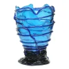 Pompitu II Vase - Clear Blue, Dark Blue