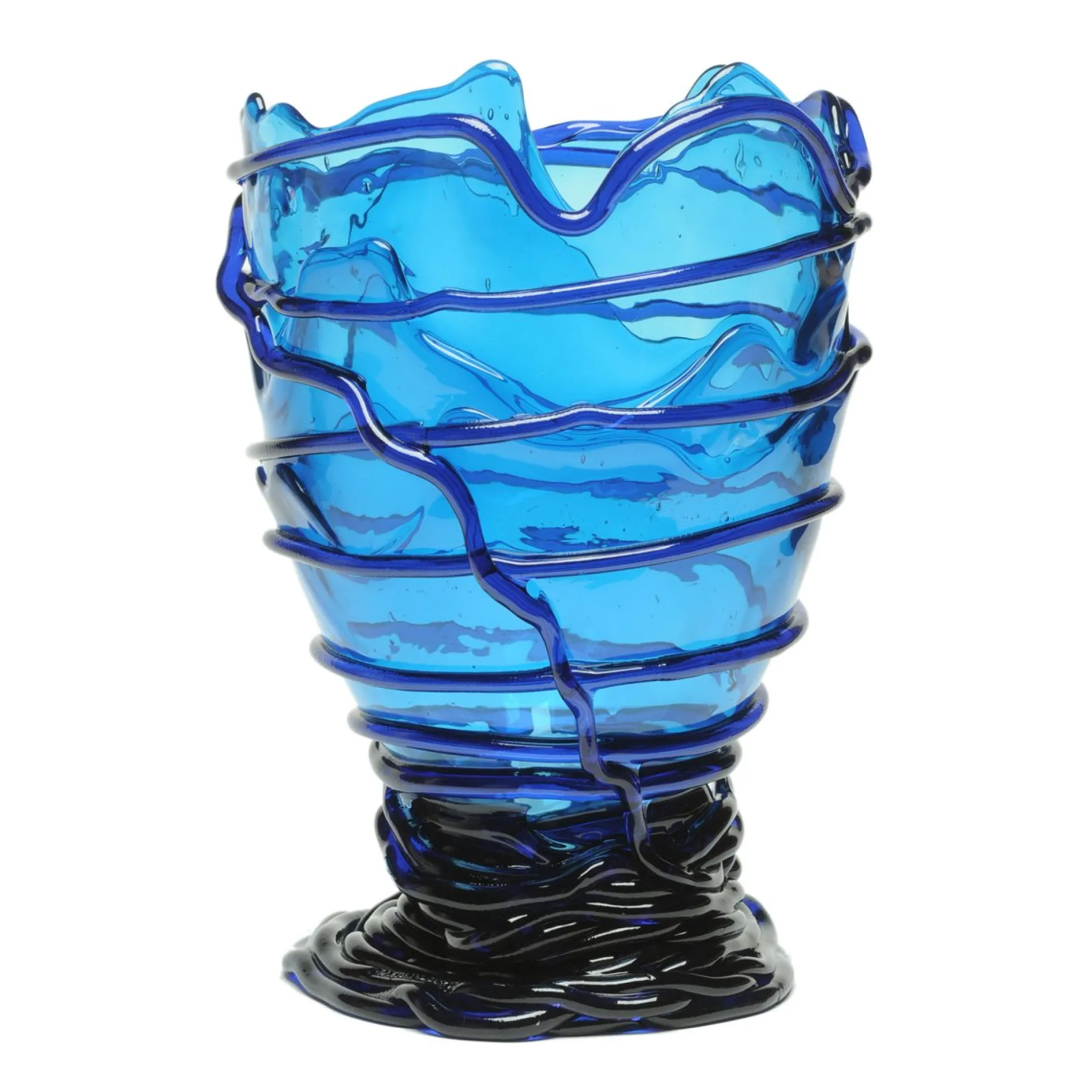 pompitu_ii_vase__clear_bl_0-2.webp Pompitu II Vase - Clear Blue, Dark Blue
