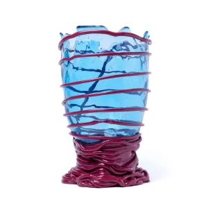 Pompitu II Vase - Clear Blue, Matt Cherry