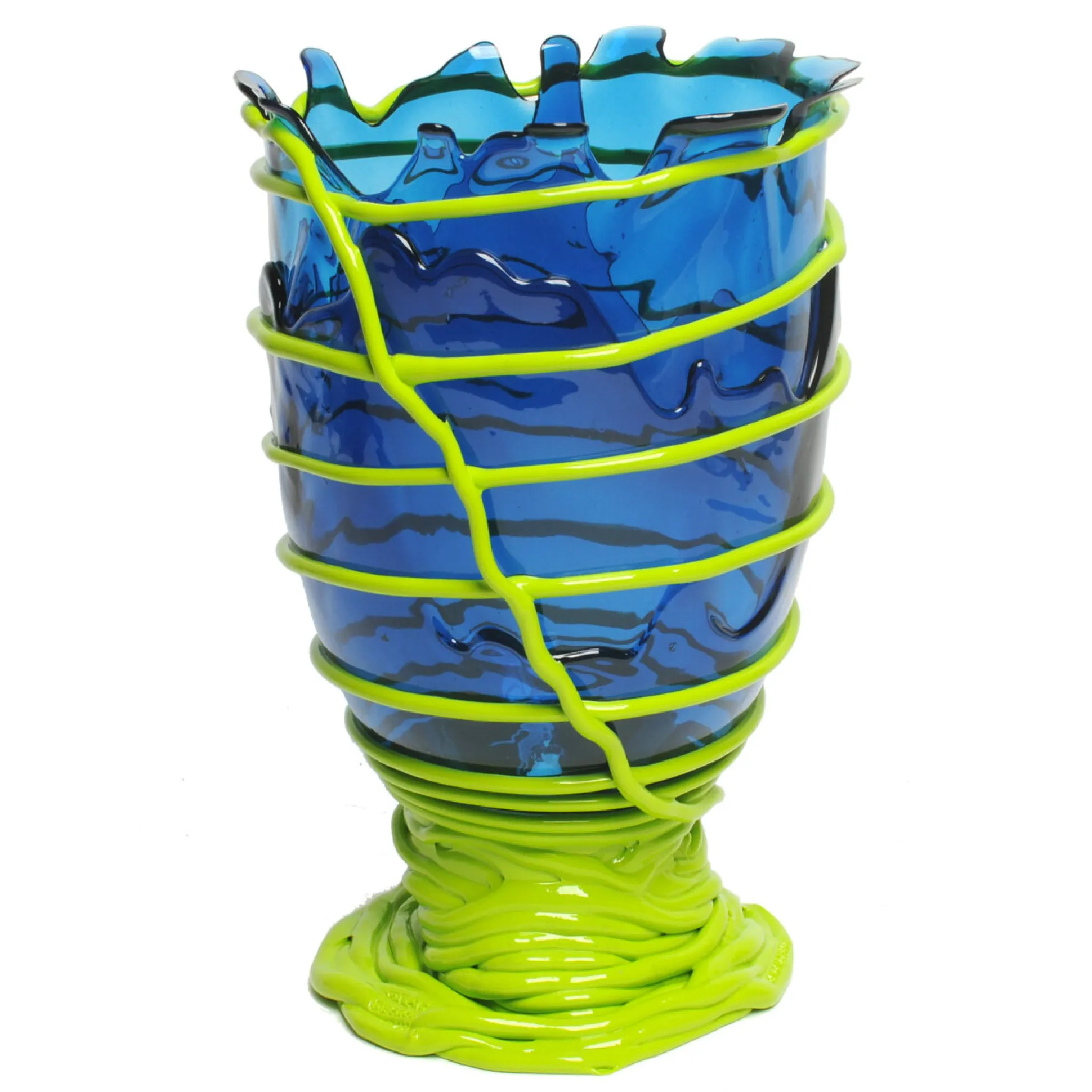 pompitu_ii_vase__clear_bl_1-1.webp Pompitu II Vase - Clear Blue, Matt Lime