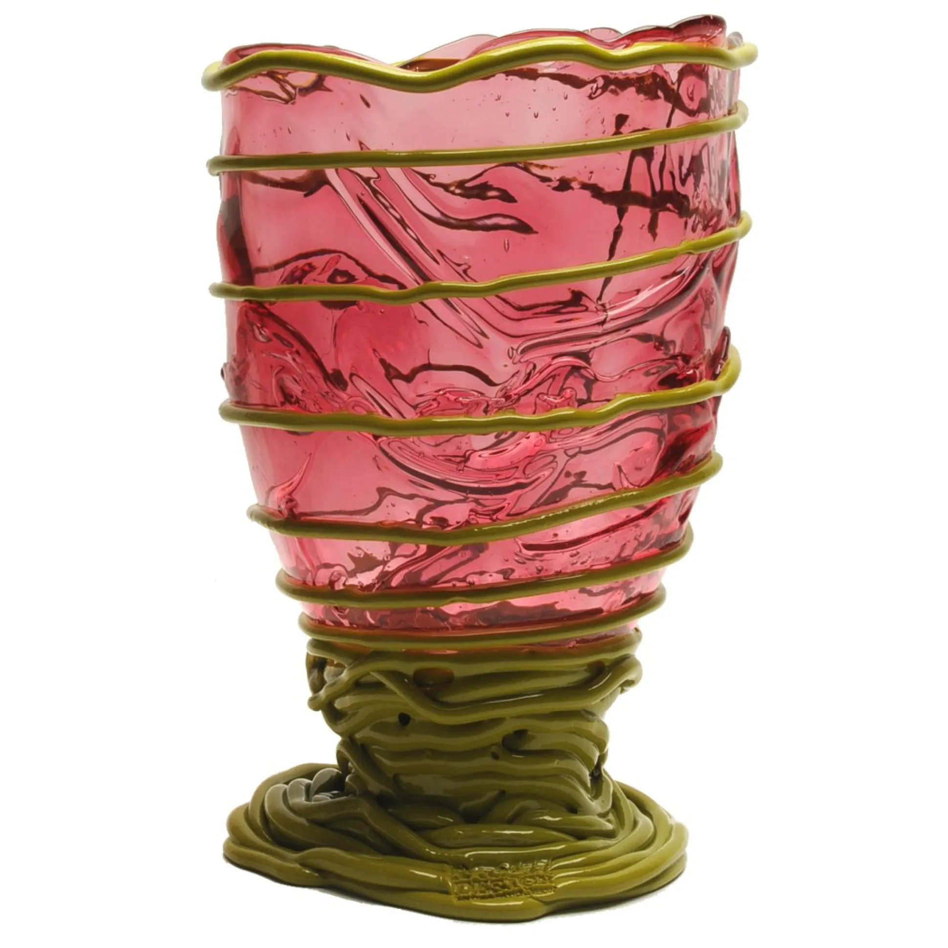 pompitu_ii_vase__clear_li_0-1.webp Pompitu II Vase - Clear Light Fuchsia And Matt Dust Green