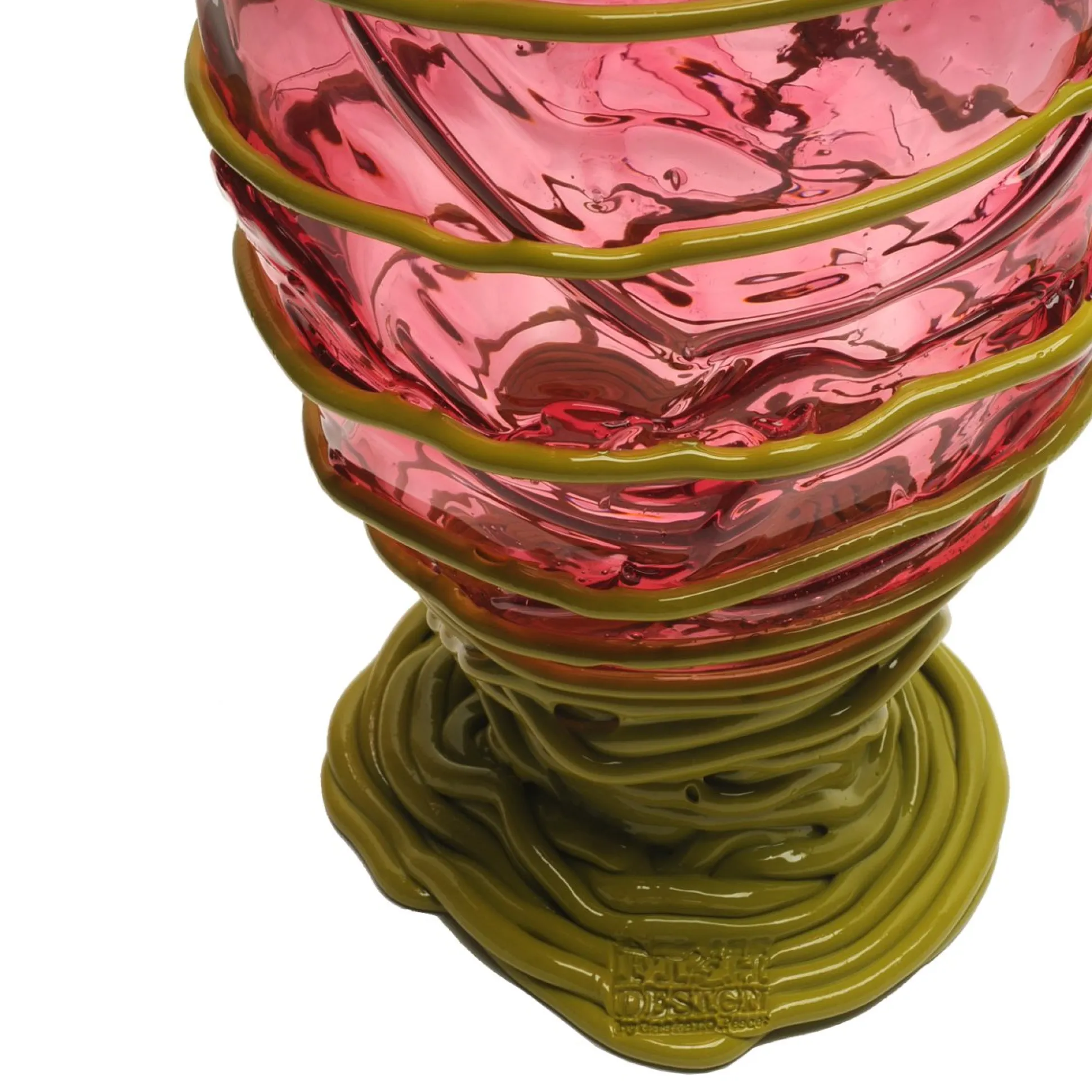 pompitu_ii_vase__clear_li_4.webp Pompitu II Vase - Clear Light Fuchsia And Matt Dust Green