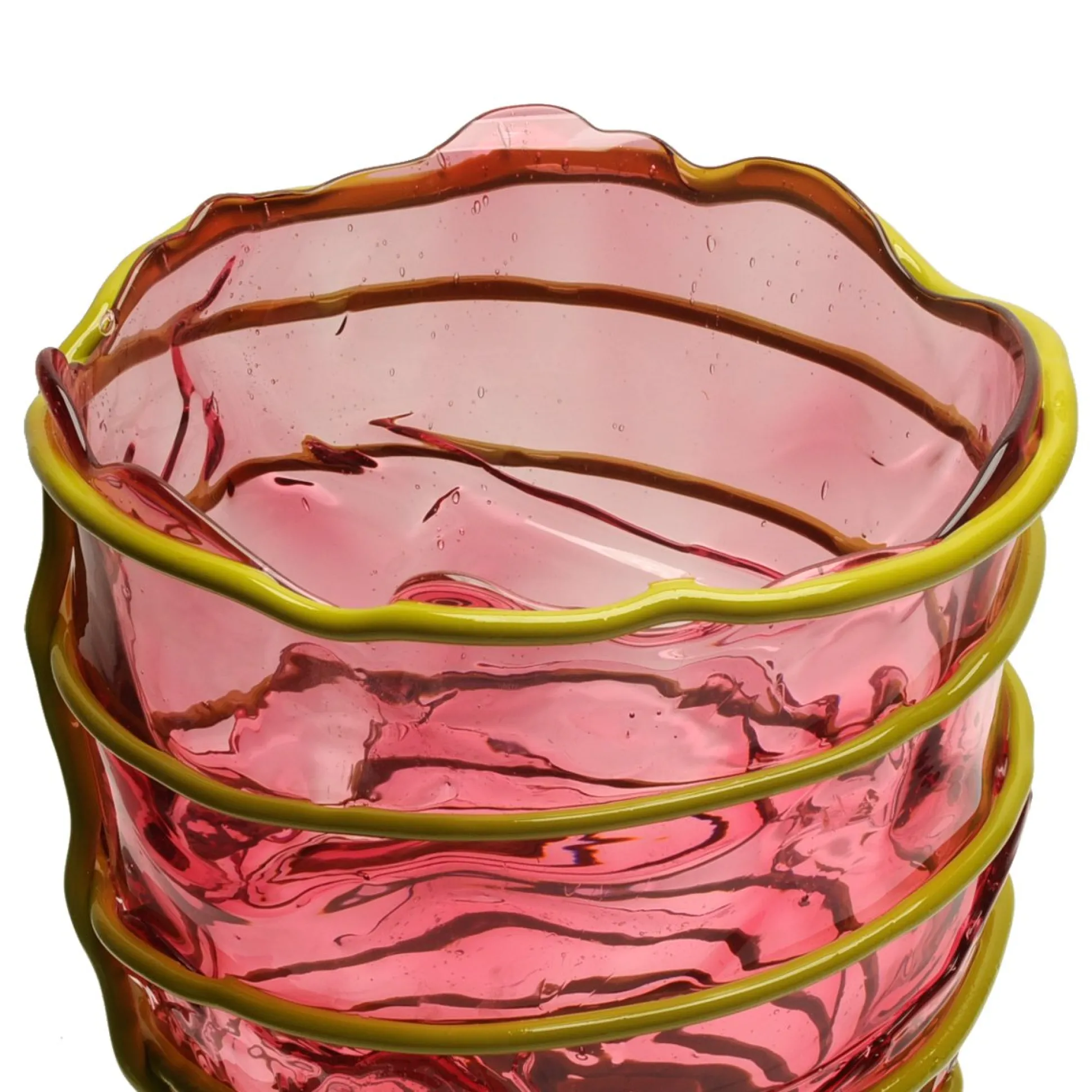 pompitu_ii_vase__clear_li_5.webp Pompitu II Vase - Clear Light Fuchsia And Matt Dust Green