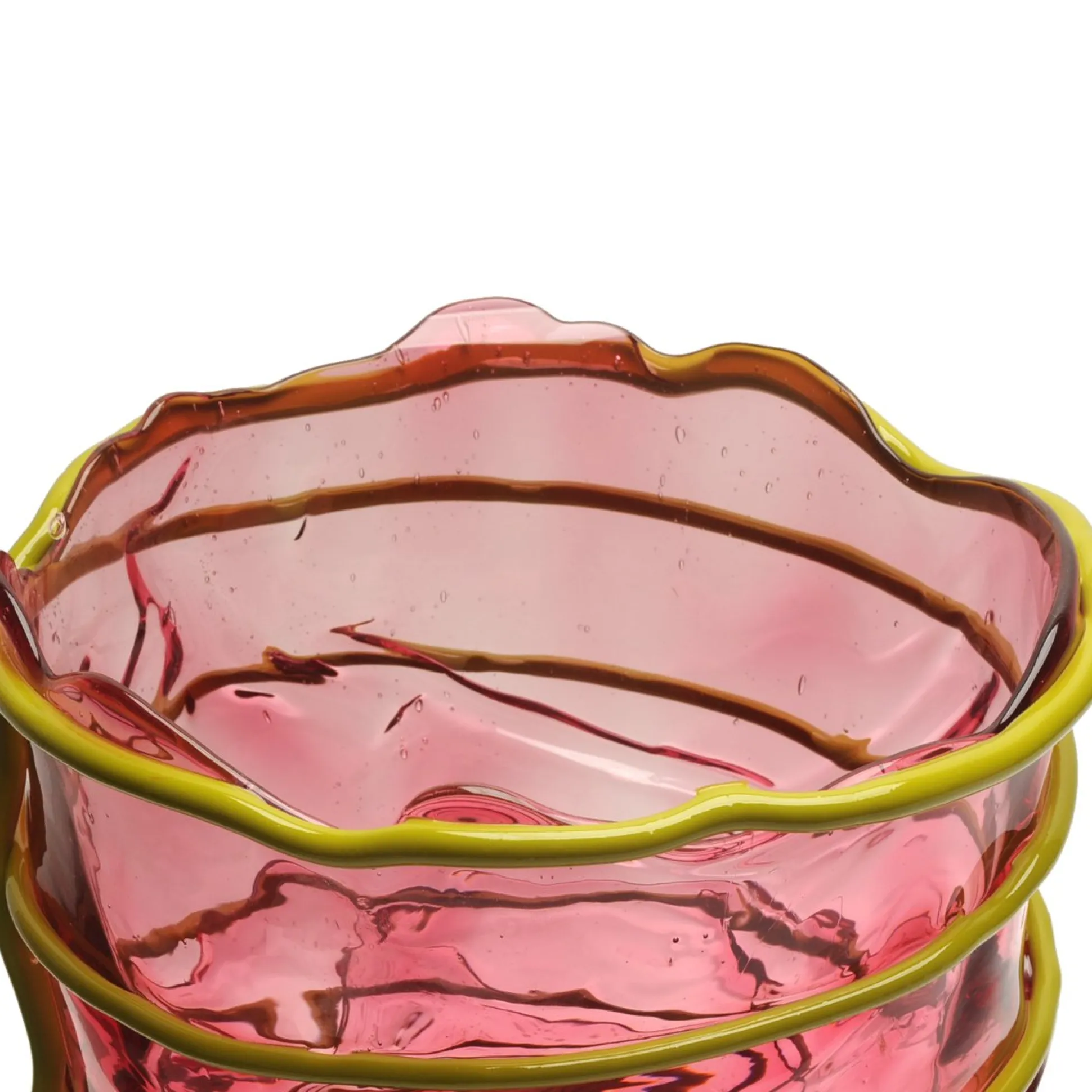 pompitu_ii_vase__clear_li_6.webp Pompitu II Vase - Clear Light Fuchsia And Matt Dust Green